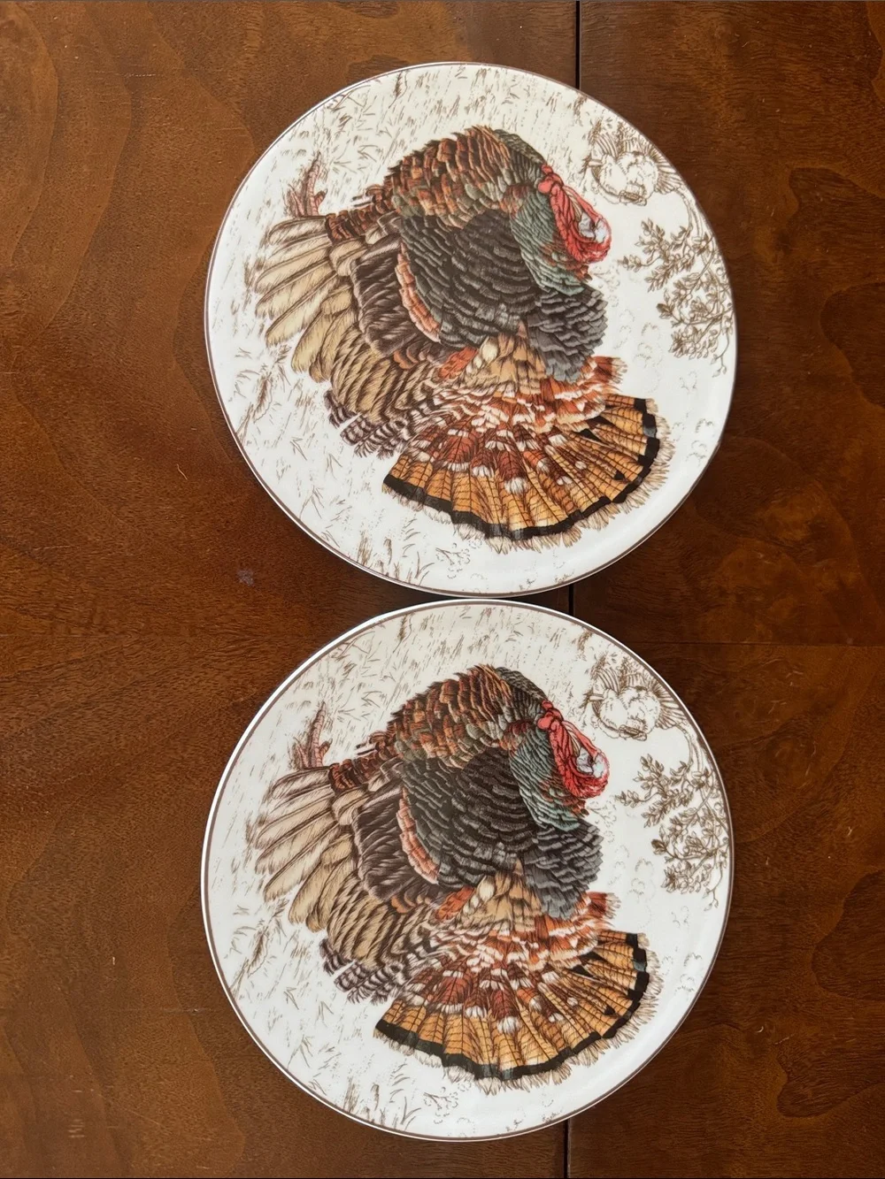 Set of 2 Williams Sonoma Plymouth Classic Turkey Trivets - New!